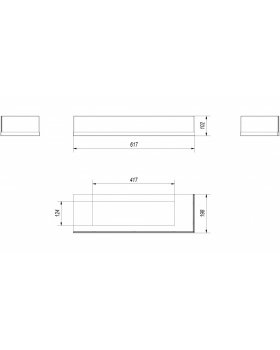 Стекло декоративное для биокамина DELTA/P/700-foto2