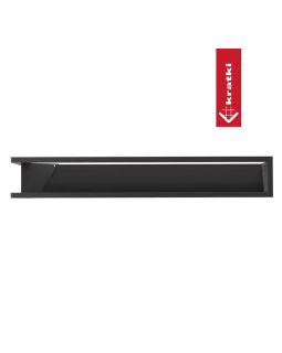 Решётка Kratki Luft 547х766х120 угловая правая черная 45S-foto3