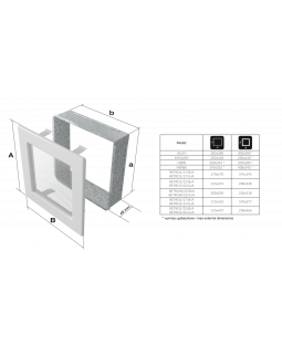 Вентиляционная решетка Ретро белая с двумя дверками открывающаяся 17х17-foto3