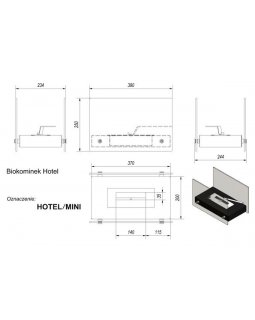 Биокамин Kratki HOTEL MINI, TUV (Hotel mini белый)-foto2