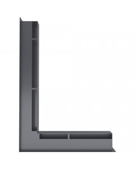 Вентиляционная решетка Люфт угловая левая графит 60-foto3