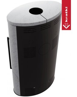 Печь Kratki PRO BJORN/W GREY SATIN c верхней плитой-foto5