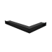 Вентиляционная решетка Люфт угловая/6*40 см левая черная