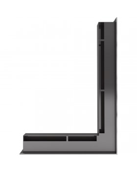 Вентиляционная решетка Люфт угловая правая стальная 60-foto3