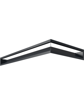 Люфт угловая 9/40/80 см левая черная-foto5