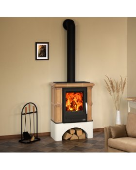 Печь-камин ABX BAVARIA K керамическая, с теплообменником-foto6