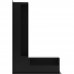 Вентиляционная решетка Люфт угловая/9*40 см левая черная