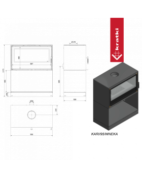 Дровяная печь KARI 95/W-foto10