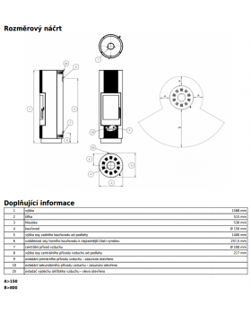 Печь-камин ABX Porto II-foto2