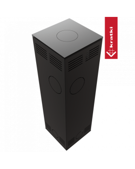 Дровяная стальная печь TORA/M 8 кВт белая-foto7