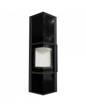 Дровяная стальная печь TORA/L 8 кВт черная-foto2