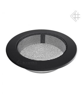 Вентиляционная решетка КРУГЛАЯ графитовая д.150