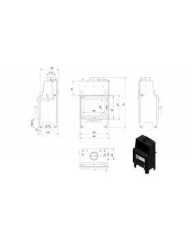 Топка с водяным контуром AQUARIO/M/8/PW/W-foto2