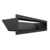 Вентиляционная решетка Люфт черная 9x40