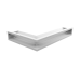 Вентиляционная решетка Люфт угловая/9*40 см правая белая