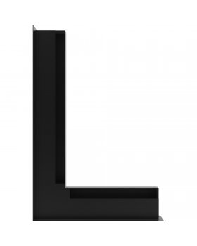 Вентиляционная решетка Люфт угловая/6*40 см левая черная-foto3