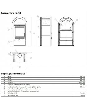 Печь-камин ABX Stockholm 8, с теплообменником-foto2