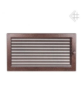 Вентиляционная решетка 22х37 черная/медь пористая с жалюзи