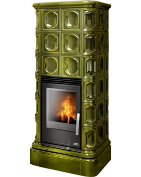 Печь-камин ABX KALEDONIE KPI керамическая, с допуском воздуха и верх. плитой Печь-камин ABX KALEDONIE KPI керамическая, с допуском воздуха и верх. плитой