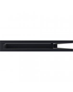 Вентиляционная решетка Люфт угловая/6*40 см правая черная-foto2