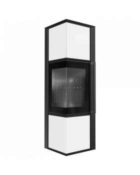 Дровяная стальная печь TORA/M 8 кВт белая