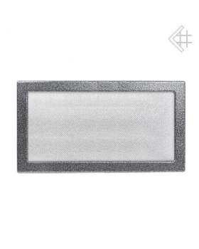 Вентиляционная решетка 22х37 черная/хром пористая