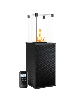 Газовая топка PATIO/MINI/G31/37MBAR/CZ/P - черное тиснение, с пультом ДУ