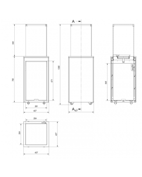 Газовый нагреватель PATIO MINI/M/G31/37MBAR/S - сталь, с ручным управлением-foto2