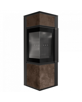 Дровяная стальная печь TORA/S, OXIDE MORO