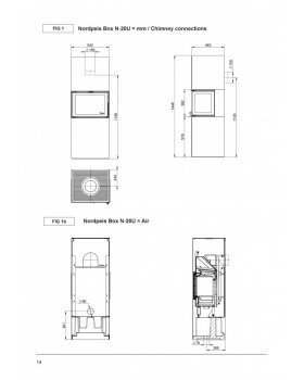 Печь-камин Nordpeis Box Black + топка N-20U-foto8