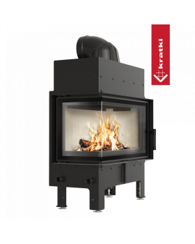 Каминная топка FLOKI/M/L угловое стекло слева-foto2