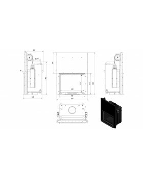 Топка с водяным контуром AMELIA/PW/30/G/W, гильотина-foto2