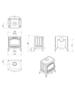 Печь Kratki Koza K6 ECO-foto4