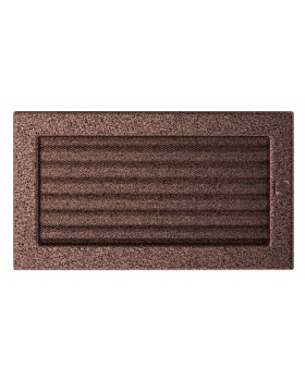 Вентиляционная решетка 17х30 черная/медь пористая с жалюзи-foto2