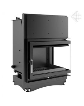 Топка с водяным контуром ZUZIA/PW/BP/15/BS/W, Г-образное стекло справа, змеевик