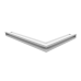 Вентиляционная решетка Люфт угловая левая белая 60