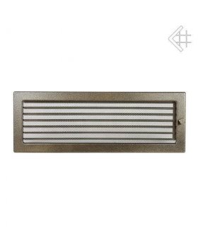 Вентиляционная решетка 17х49 черная/латунь пористая с жалюзи