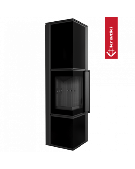 Дровяная стальная печь TORA/L 8 кВт черная-foto3