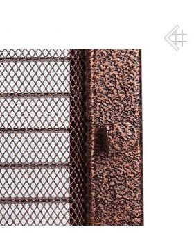 Вентиляционная решетка 22х37 черная/медь пористая с жалюзи-foto3