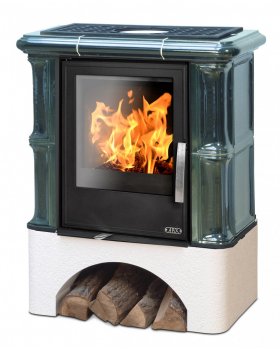 Печь-камин ABX BAVARIA KI, с допуском воздуха, керамическая