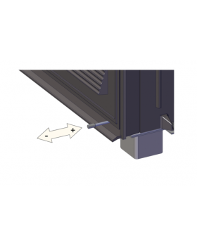 Печь-камин ABX Britania LPI керамическая кафельная, кафельный цоколь (коричневая)-foto4