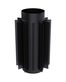 Труба-радиатор 0.5м, стальной д.200