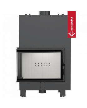 Топка с водяным контуром MBA/PW/17/L/BS/W, Г-образное стекло слева, змеевик-foto2