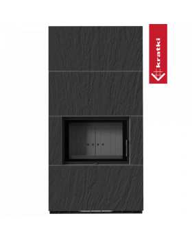 Каминокомплект FLOKI в облицовке NATURALI ARDESIA NERO A SPACCO