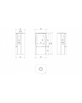 Печь-камин Kratki FALCON 9 VIEW-foto2