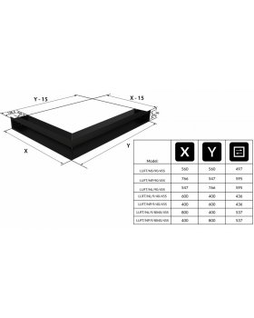 Вентиляционная решетка Люфт угловая правая графит 90-foto3
