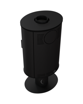 Печь-камин Kratki KOZA/AB/S/N/DR дровяная-foto7