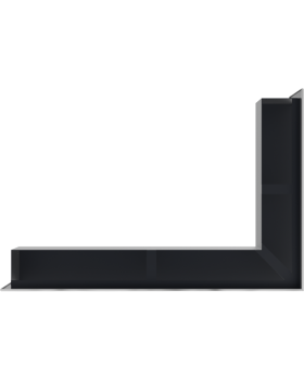 Вентиляционная решетка Люфт угловая левая стальная 6*40-foto3