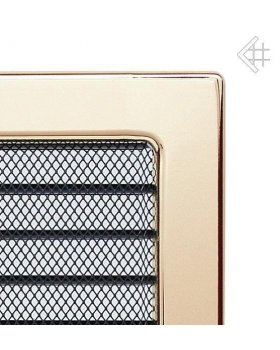 Вентиляционная решетка 17х17 полированная латунь с жалюзи-foto2