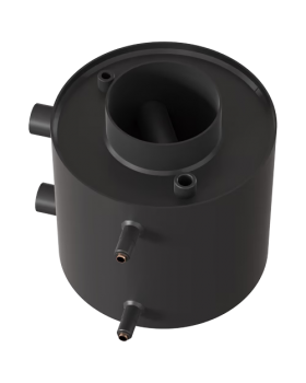 Теплообменник водный для дымохода, со змеевиком, д. 150 (V1) Теплообменник водный для дымохода, со змеевиком, д. 150 (V1)